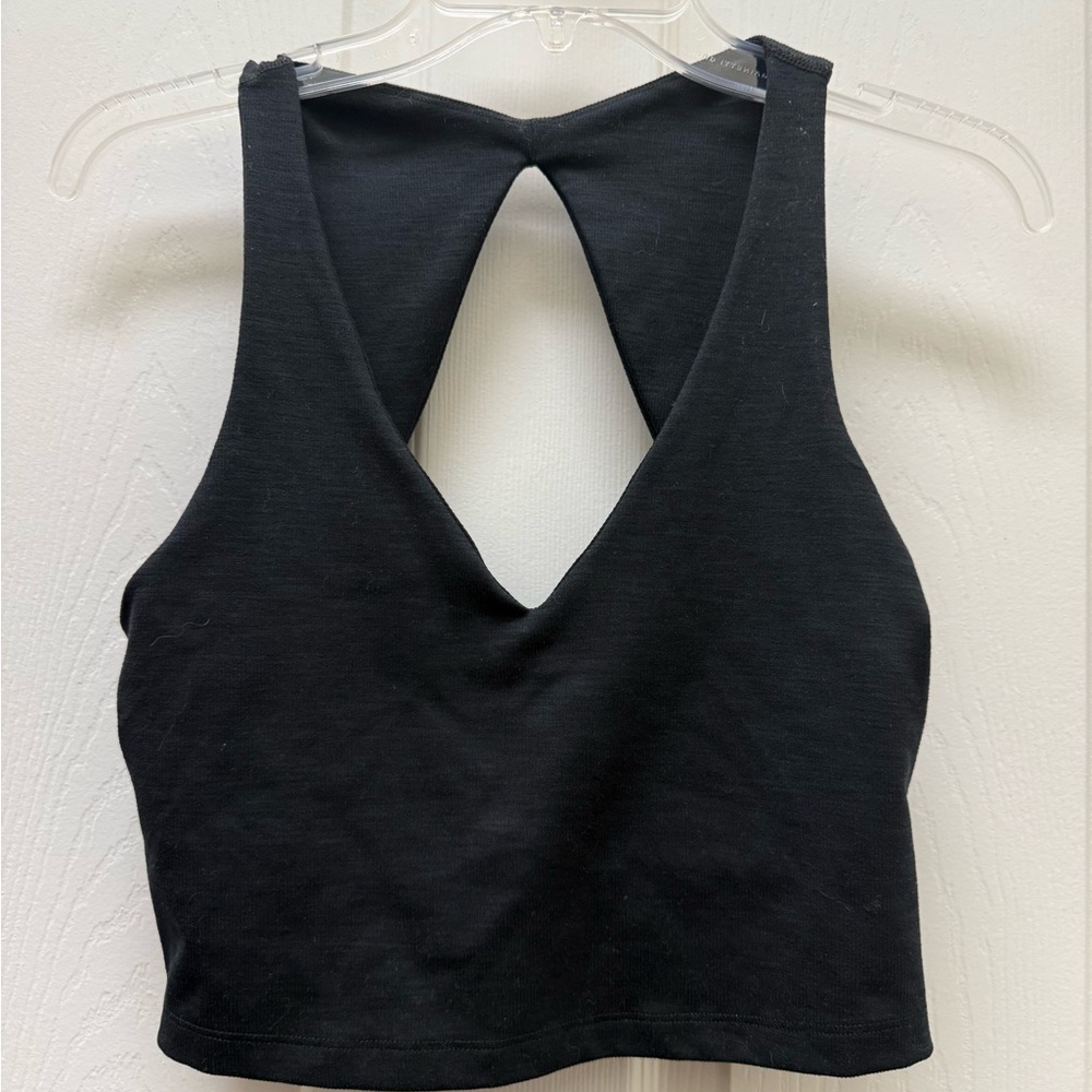 Beyond Yoga Black Ribbed Top